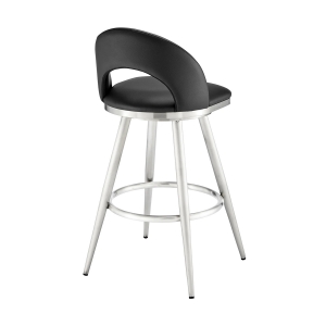 Picture of CHARLOTTE STEEL AND BLACK 26" COUNTER STOOL