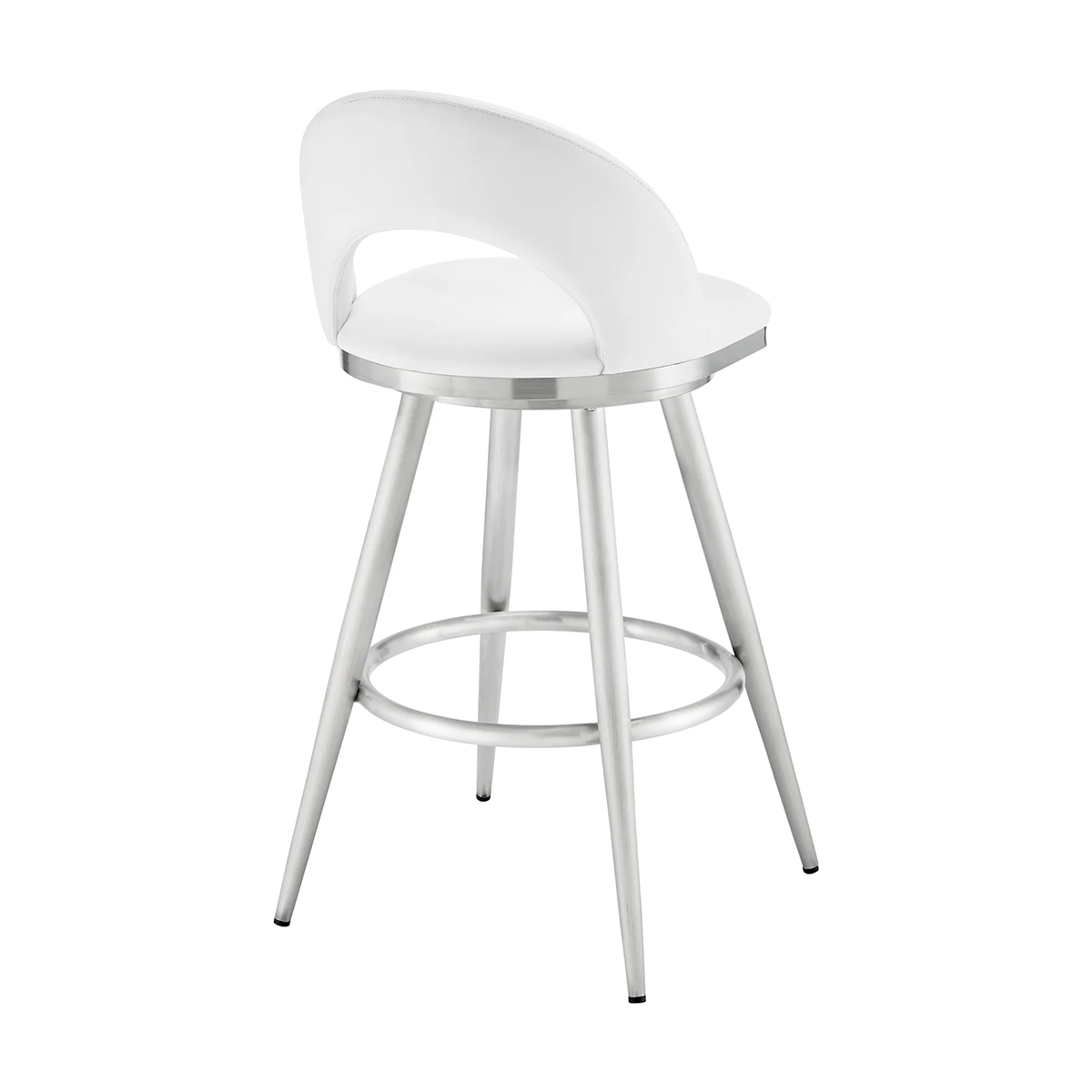 Picture of CHARLOTTE STEEL AND WHITE 26" COUNTER STOOL