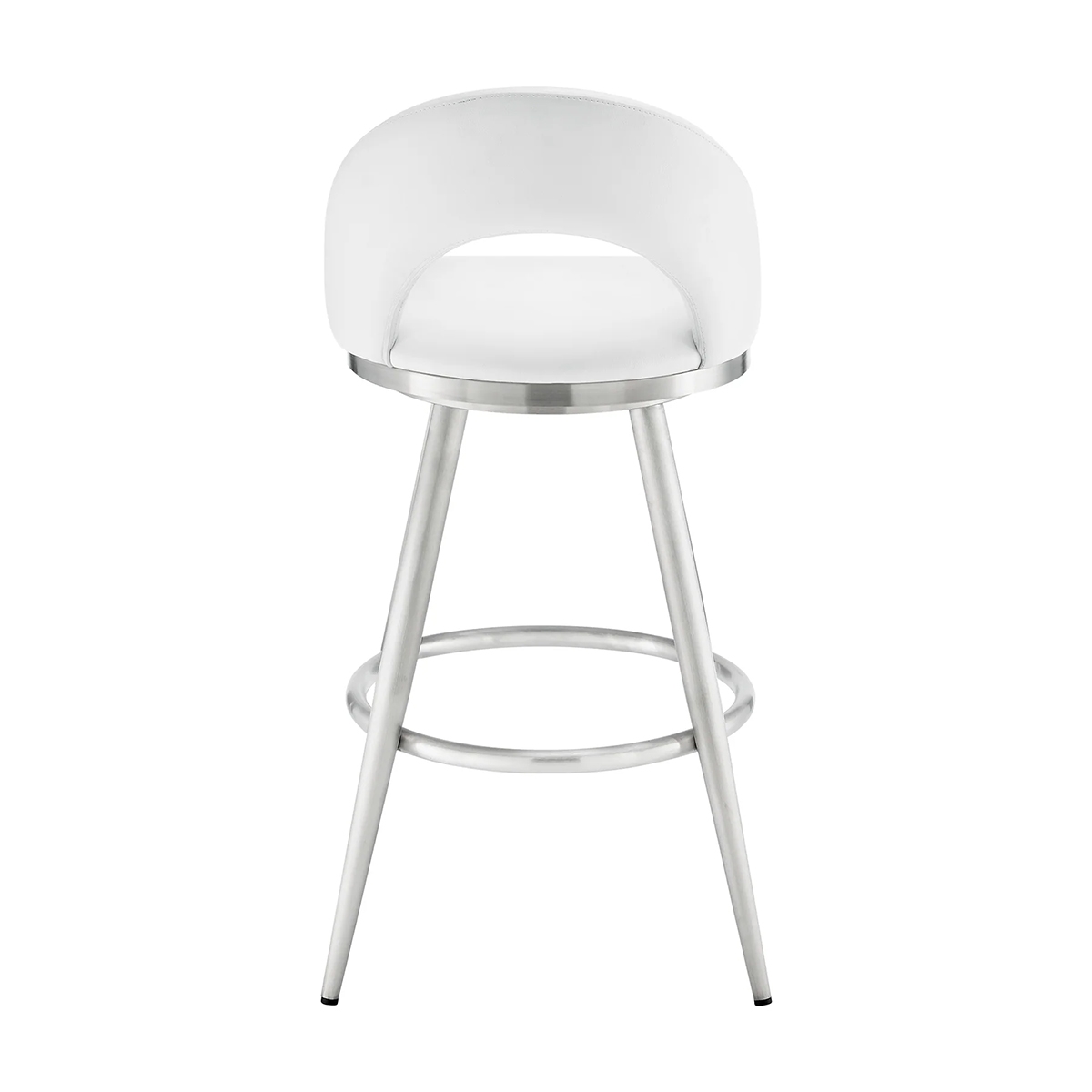 Picture of CHARLOTTE STEEL AND WHITE 26" COUNTER STOOL