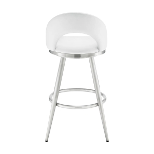 Picture of CHARLOTTE STEEL AND WHITE 30" BARSTOOL