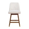 Picture of AMELIA BROWN OAK AND BEIGE 26" COUNTER STOOL