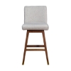 Picture of ISABELLA BROWN OAK AND TAUPE 26" COUNTER STOOL