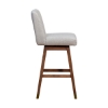 Picture of ISABELLA BROWN OAK AND TAUPE 26" COUNTER STOOL