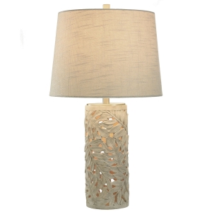 Picture of HEVEA CREAM CUTOUT LEAF LAMP