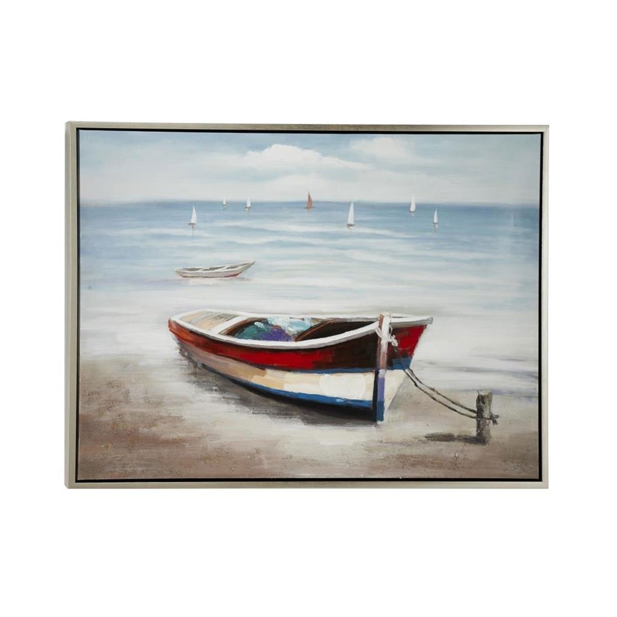 Picture of MULTI RED SAIL BOAT FRAMED