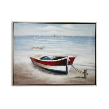 Picture of MULTI RED SAIL BOAT FRAMED
