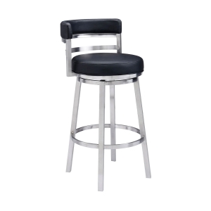 Picture of MADRID STEEL AND BLACK 30" BARSTOOL