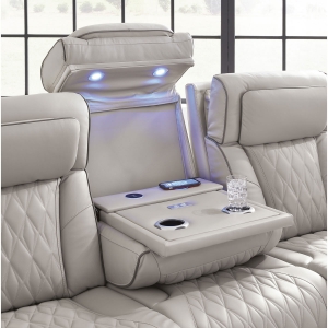 Picture of OPTIMUS GREY SOFA W/POWER HEADREST