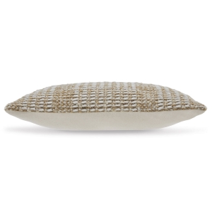 Picture of ACKFORD TAN/WHT WOVEN PILLOW