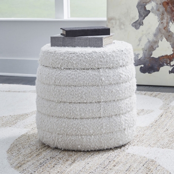 Picture of BOUCLE STORAGE OTTOMAN