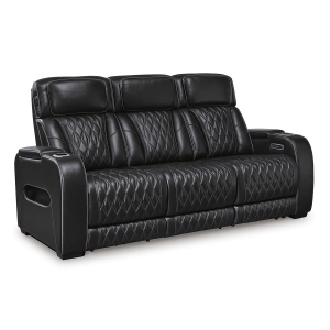 Picture of OPTIMUS BLACK SOFA W/POWER HEADREST
