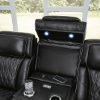 Picture of OPTIMUS BLACK SOFA W/POWER HEADREST