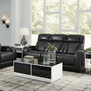 Picture of OPTIMUS BLACK SOFA W/POWER HEADREST