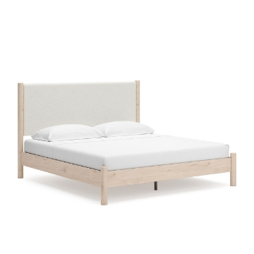 Picture of CASHMERE UPHOLSTERED QUEEN BED