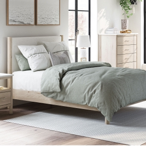 Picture of CASHMERE UPHOLSTERED QUEEN BED