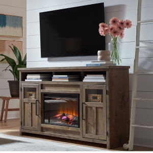 Picture of SHAKER BROWN 66" FIREPLACE CONSOLE
