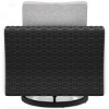 Picture of BEACH HOUSE BLACK SWIVEL CHAIR