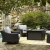 Picture of BEACH HOUSE BLACK SWIVEL CHAIR