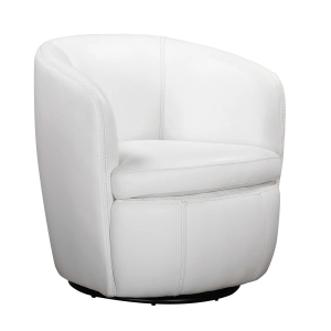 Picture of BAROLO SNOW LEATHER SWIVEL CHAIR