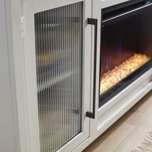 Picture of TATUM WHITE 66" FIREPLACE CONSOLE