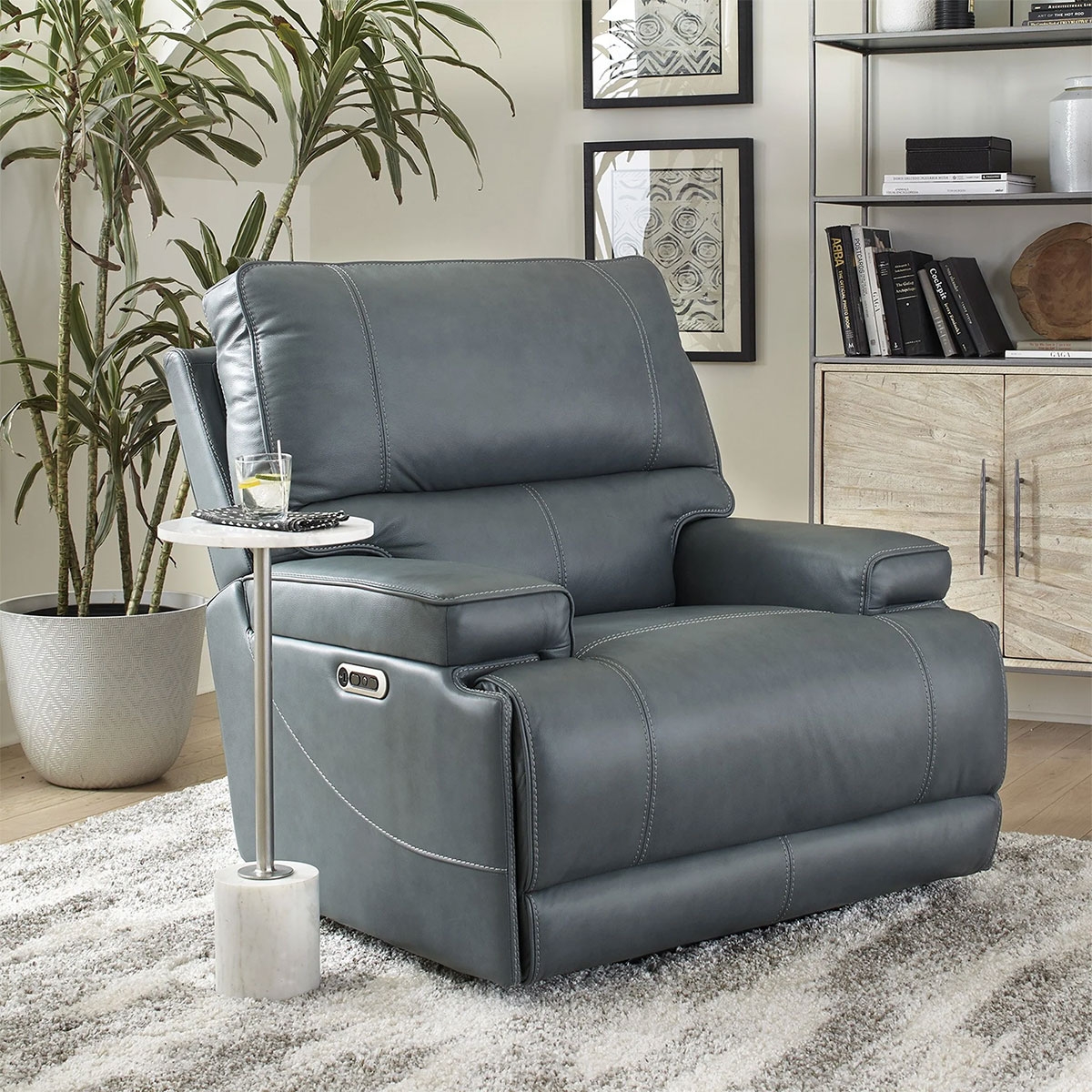 Picture of WHISTLER CORDLESS RECLINER W/ POWER HEADREST IN AZURE
