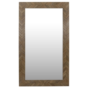 Picture of WAYLANE CHEVRON WOOD  MIRROR