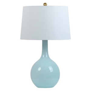 Picture of RYLANTON AQUA GLASS TABLE LAMP