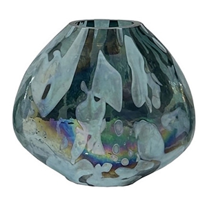 Picture of CARTSHAW IRIDESCENT TEAL VASE