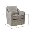 Picture of BIANCA SWIVEL CHAIR IN GREY