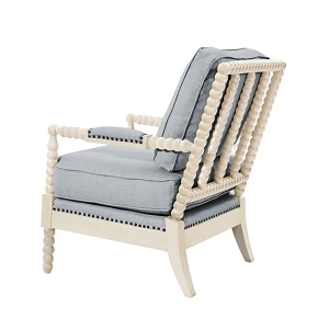 Picture of DONAHAN CHAIR IN BLUE/CREAM