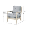 Picture of DONAHAN CHAIR IN BLUE/CREAM