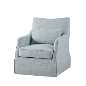 Picture of ENGLAND SKIRT SWIVEL CHAIR IN BLUE