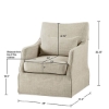 Picture of ENGLAND SKIRT SWIVEL CHAIR IN BEIGE