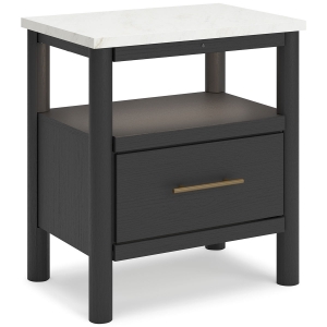 Picture of CASHMERE BLACK NIGHTSTAND
