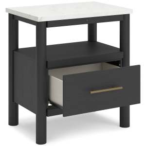 Picture of CASHMERE BLACK NIGHTSTAND