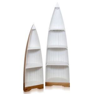 Picture of SET OF 2 CANOE BOOKCASES