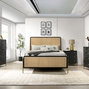 Picture of ARINI BLACK KING RATTAN BED