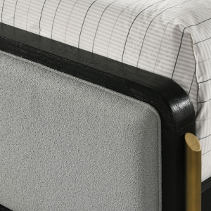 Picture of ARINI BLACK QUEEN UPHOLSTERED BED