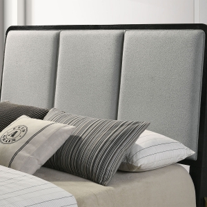 Picture of ARINI BLACK QUEEN UPHOLSTERED BED