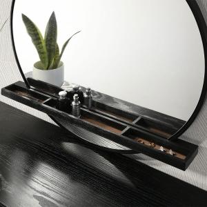 Picture of ARINI 30" BLACK VANITY MIRROR