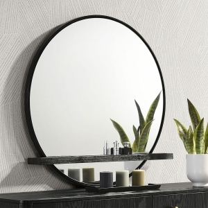 Picture of ARINI 30" BLACK VANITY MIRROR