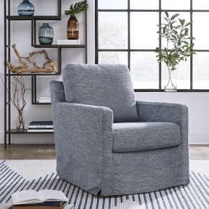 Picture of NENANA NUVELLA DENIM SWIVEL GLIDER CHAIR