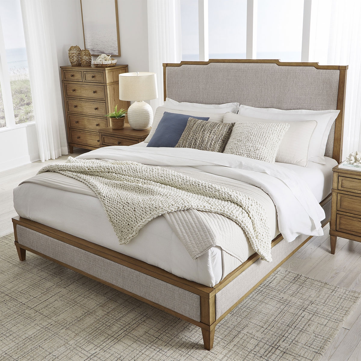 Picture of SHARLANCE UPHOLSTERED QUEEN BED