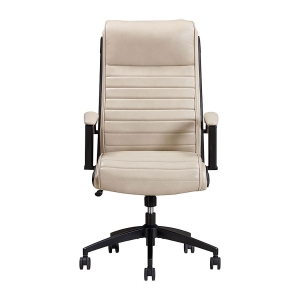 Picture of 370 LEATHER DESK CHAIR LINEN