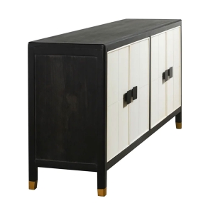 Picture of BLACK AND WHITE FOUR DOOR SIDEBOARD
