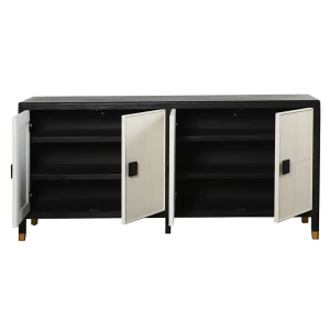 Picture of BLACK AND WHITE FOUR DOOR SIDEBOARD