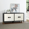 Picture of BLACK AND WHITE FOUR DOOR SIDEBOARD