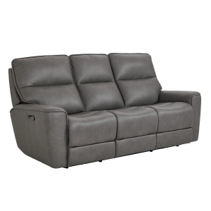 Picture of KENNETH GUNMETAL SOFA W/POWER HEADREST