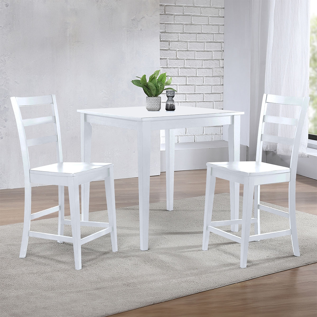 Picture of BAY CITY WHITE LADDER BACK STOOL
