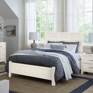 Picture of T & T FRETWORK QUEEN BED WHITE MAPLE